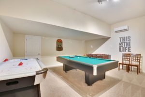 New Game Room With Pool Table, Foosball, air hockey and dart board