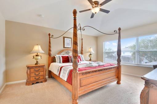 Second Floor Super King Master Bedroom 40 inch tv dvd player 6 bedroom Luxury Windsor Hills Vacation Rental By Owner