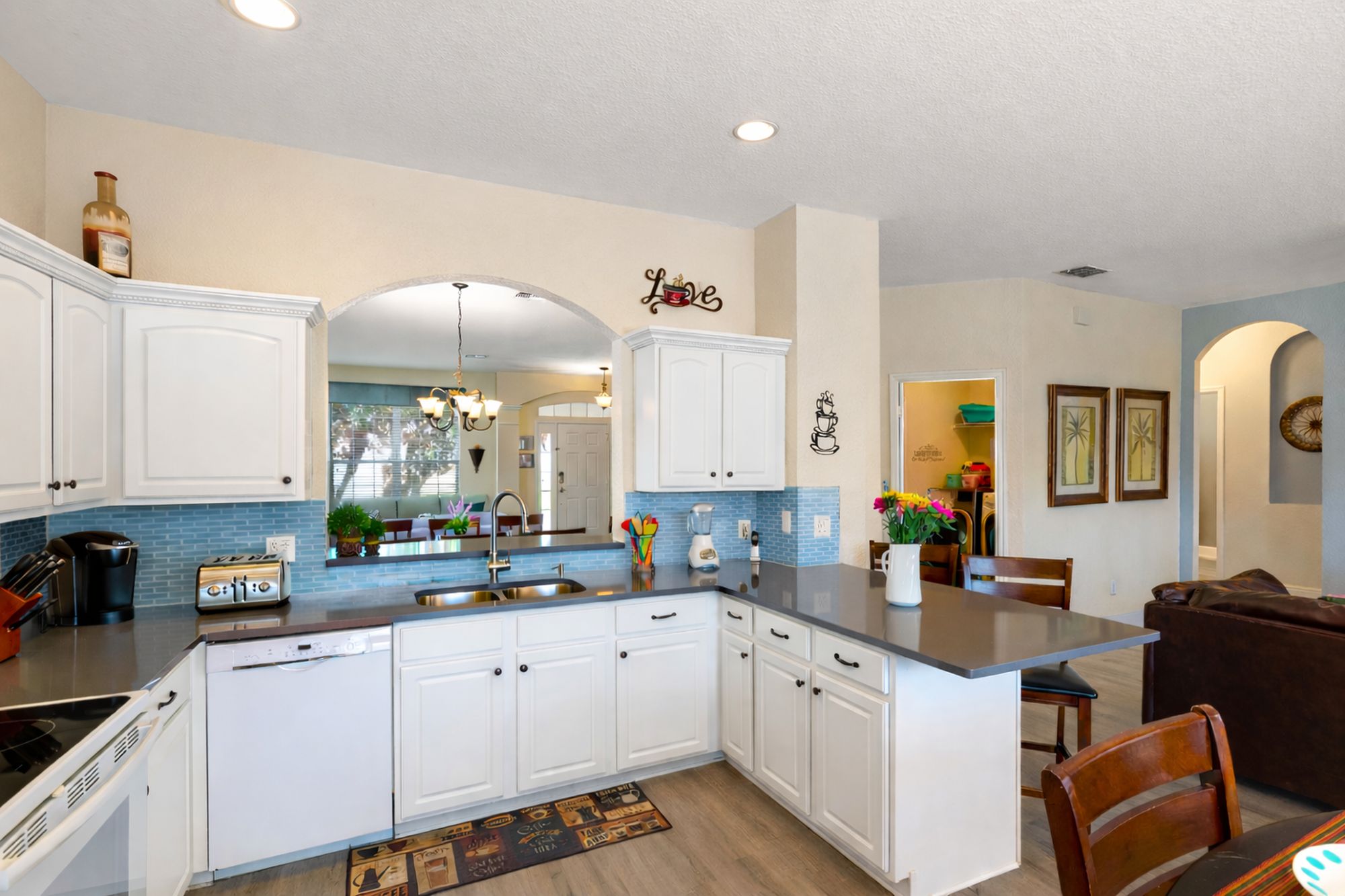 The Kitchen in this HomeAway Windsor Hills Vacation Rental - premium 6 bedroom villa in Orlando Florida By Owner